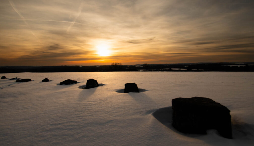 Sonnenuntergang im Winter
